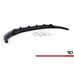 Maxton - Lame Du Pare-Chocs Avant V.2 Volkswagen Tiguan R / R-Line Mk2 Facelift Noir Brillant