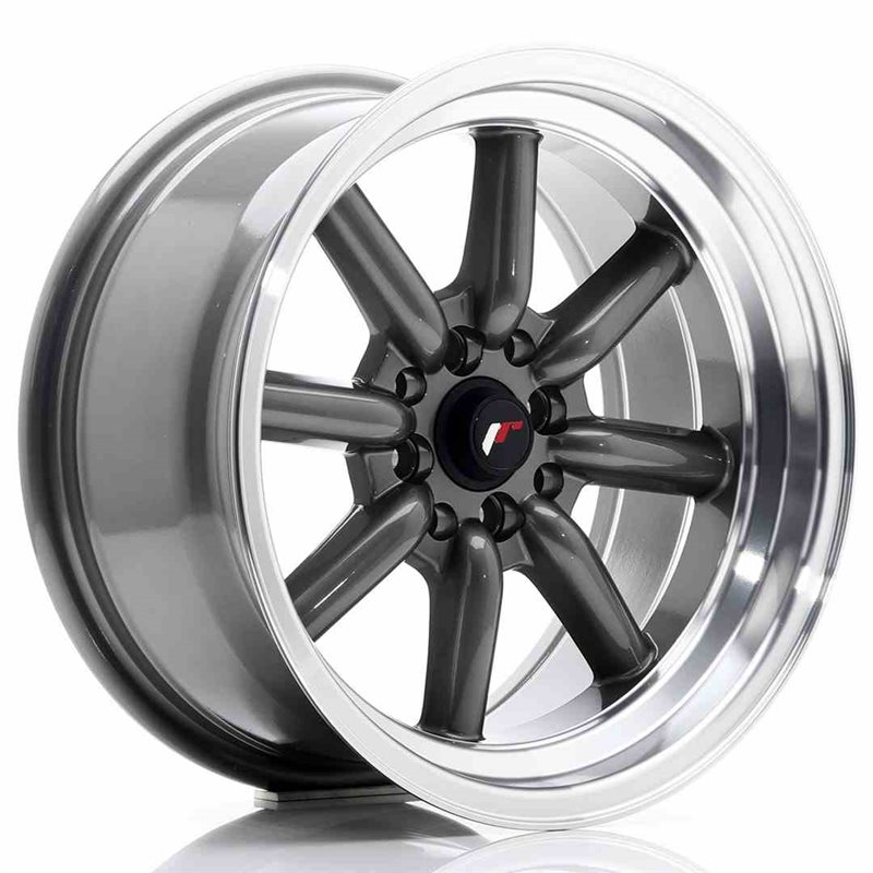 JR Wheels JR19 16x8 ET-20-0 BLANK Gun Metal