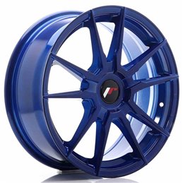 JR Wheels JR21 17x7 ET25-40 Blank Platinium Blue