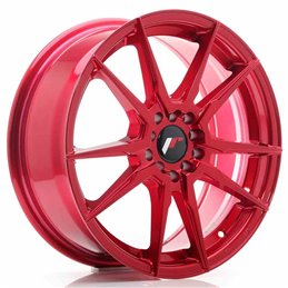 JR Wheels JR21 17x7 ET40 5x100/114 Platinum Red