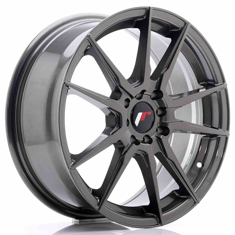 JR Wheels JR21 17x7 ET40 5x108/112 Hyper Gray JR Wheels JR21 17x7 ET40 5x108/112 Hyper Gray
