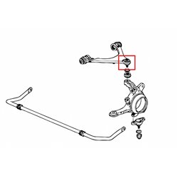 Rotule de bras supérieur avant / arrière Honda S2000