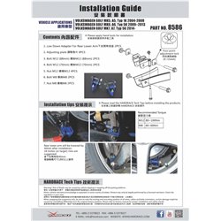 Kit de rabaissement arrière Audi, Volkswagen