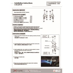 Entretoise de correction de géométrie Lexus, Toyota