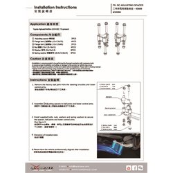 Entretoise de correction de géométrie Lexus, Toyota