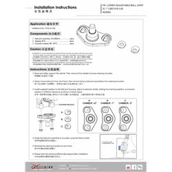 Correcteur de carrossage inférieur avant Honda Civic