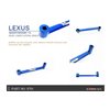 Barres de renfort latérales inférieures arrière Lexus NX