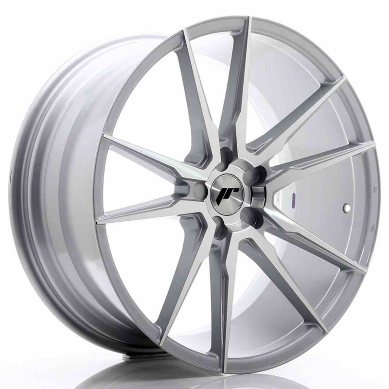 JR Wheels JR21 21x10 ET15-48 5H BLANK Silver Machined Face JR Wheels JR21 21x10 ET15-48 5H BLANK Silver Machined Face