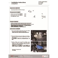 Renfort inférieur arrière Toyota Alphard