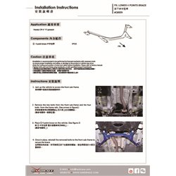 Renfort inférieur avant 4 points Honda CR-V