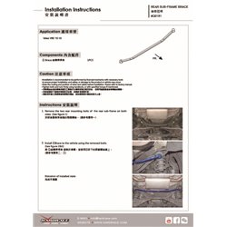 Renfort de berceau arrière Volvo S60, V60