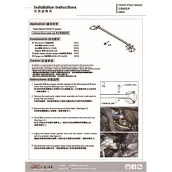 Barre anti-rapprochement avant Toyota Alphard