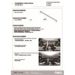 Renfort de support de berceau arrière Volvo XC60