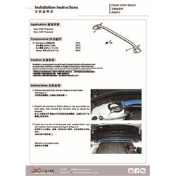 Barre anti-rapprochement avant Volvo XC60, XC90