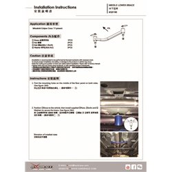 Barre de renfort inférieure centrale Mitsubishi Eclipse Cross