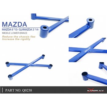 Barre de renfort inférieure centrale Mazda 3, 6