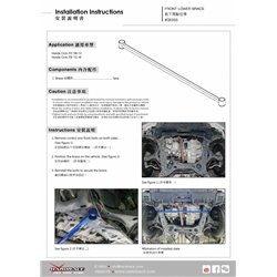 Renfort inférieur avant Honda Civic