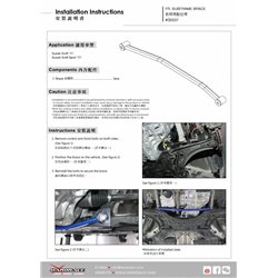 Renfort de support de berceau avant Suzuki Swift