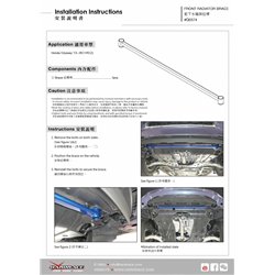 Renfort de radiateur avant Honda Odyssey JDM