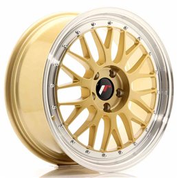 JR Wheels JR23 18x8 ET40 5x112 Gold w/Machined Lip