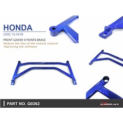 Renfort inférieur avant 4 points Honda Civic