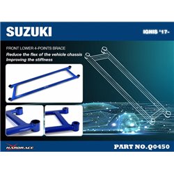 Renfort inférieur avant 4 points Suzuki Ignis