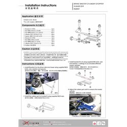 Butée de maître-cylindre de frein Honda Civic