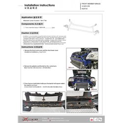 Renfort de berceau avant Mitsubishi Lancer Evolution