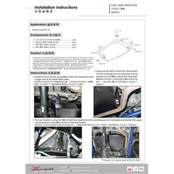 Plaque de protection de réservoir de carburant Suzuki Jimny