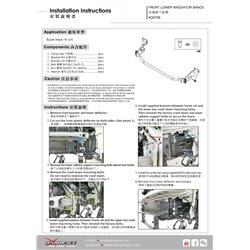 Renfort inférieur avant de radiateur Suzuki Vitara