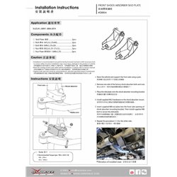 Plaque de protection d’amortisseur avant Suzuki Jimny