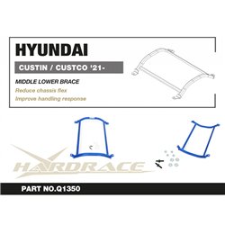 Renfort inférieur central 4 points Hyundai Custin / custo