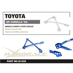 Renfort inférieur central 4 points Toyota Corolla/altis/auris