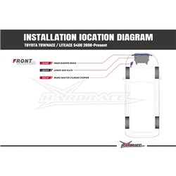 Renfort intérieur de pare-chocs avant Toyota Townace / liteace