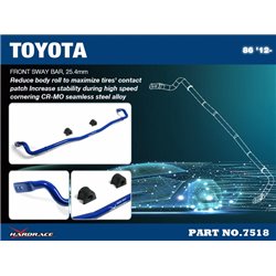 Barre stabilisatrice avant Scion FR-S, Subaru BRZ, Toyota 86