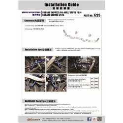 Barre stabilisatrice avant Subaru Levorg, WRX