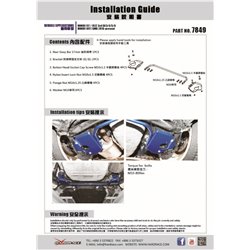 Barre stabilisatrice arrière additionnelle Honda City, Fit