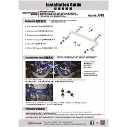 Barre stabilisatrice arrière Ford, Mazda, Volvo