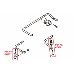 Barre stabilisatrice arrière Ford, Mazda, Volvo