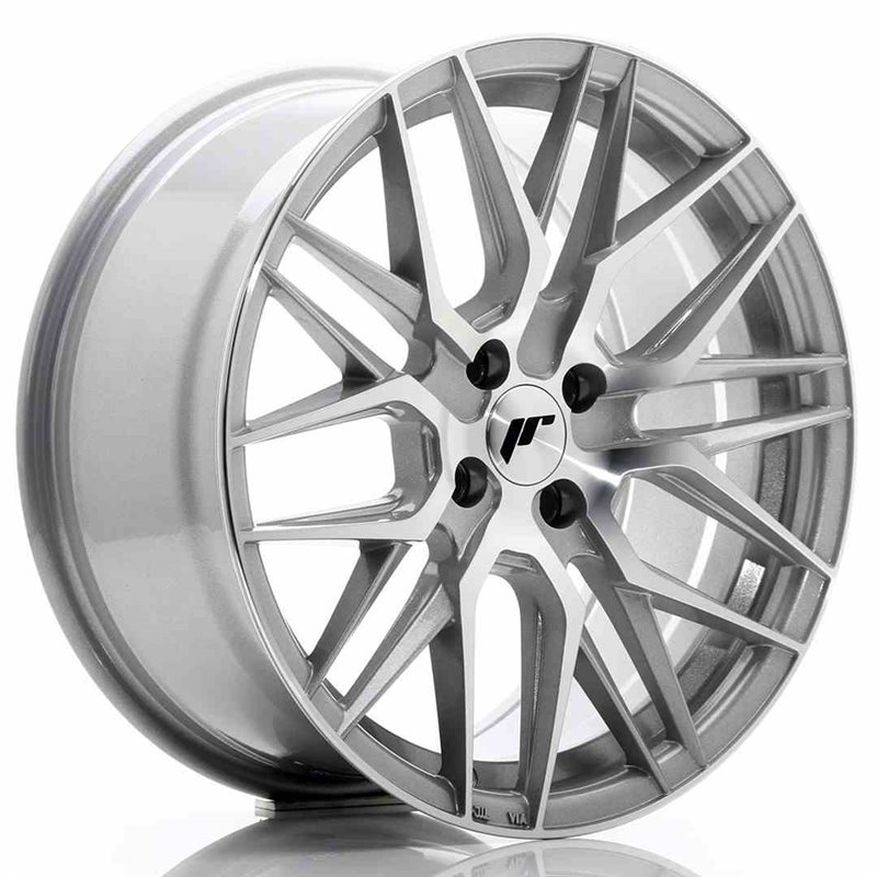 JR Wheels JR28 17x8 ET40 4x100 Silver Machined Face JR Wheels JR28 17x8 ET40 4x100 Silver Machined Face