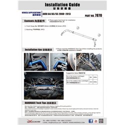 Barre stabilisatrice avant Audi