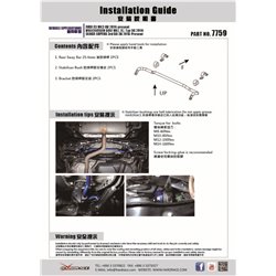 Barre stabilisatrice arrière Audi, Skoda, Volkswagen