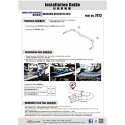 Barre stabilisatrice avant Infiniti, Mercedes-Benz