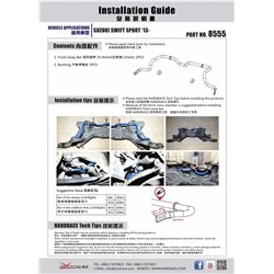 Barre stabilisatrice avant Suzuki Swift