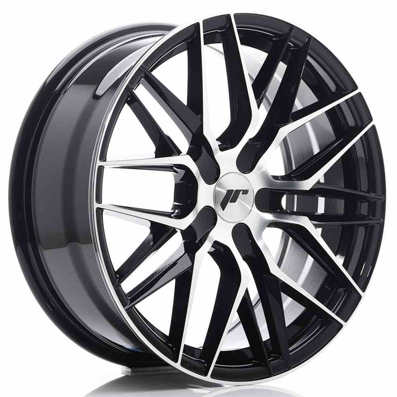 JR Wheels JR28 18x7,5 ET40 BLANK Gloss Black Machined Face JR Wheels JR28 18x7,5 ET40 BLANK Gloss Black Machined Face