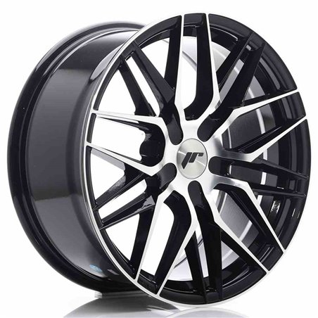 JR Wheels JR28 18x8,5 ET20-40 5H BLANK Gloss Black Machined Face