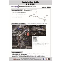 Barre stabilisatrice arrière Infiniti Q30, Mercedes-Benz Classe A, Classe CLA, Classe GLA