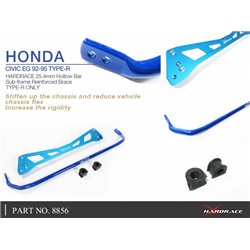 Kit barre stabilisatrice arrière et renfort de berceau Honda Civic, CRX