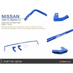 Barre stabilisatrice additionnelle arrière Nissan Sentra, Tiida
