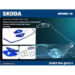 Barre stabilisatrice additionnelle arrière Skoda Octavia